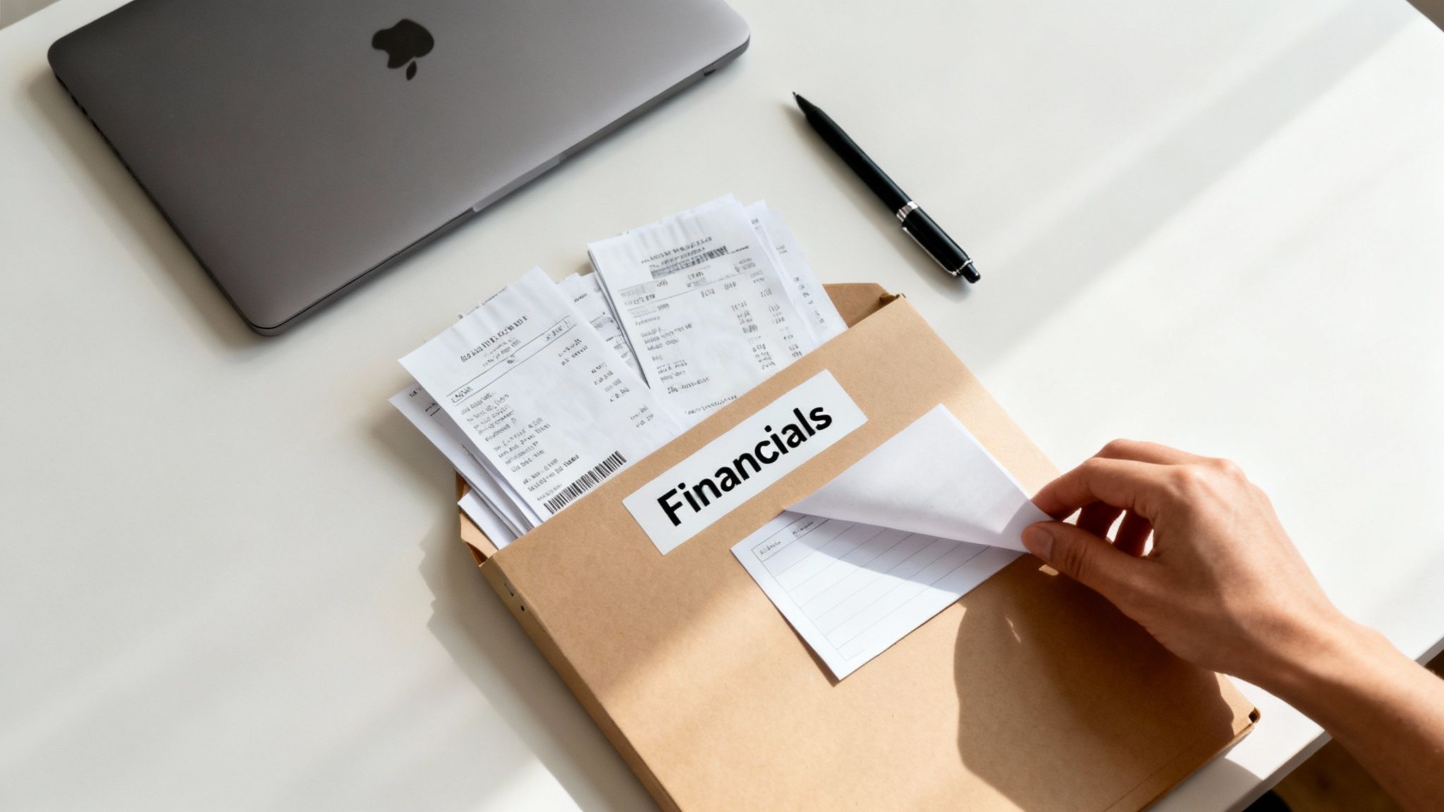 A person using a calculator and writing notes on a document, illustrating financial planning for a divorce.