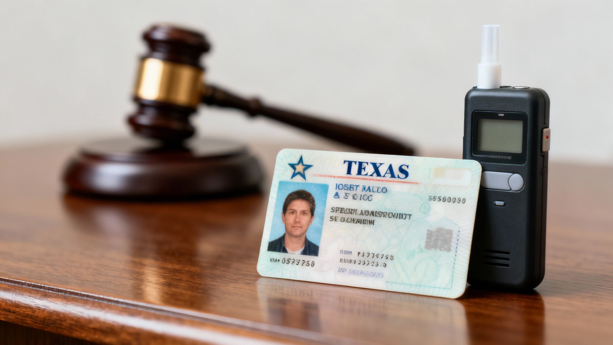 A police officer administering a roadside sobriety test to a driver at night.