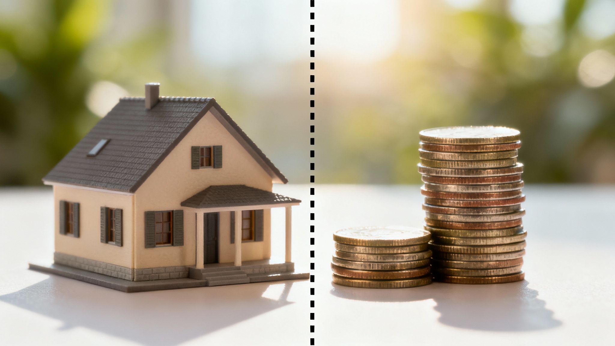 A set of balancing scales, symbolizing the just and right division of property in a Texas divorce.