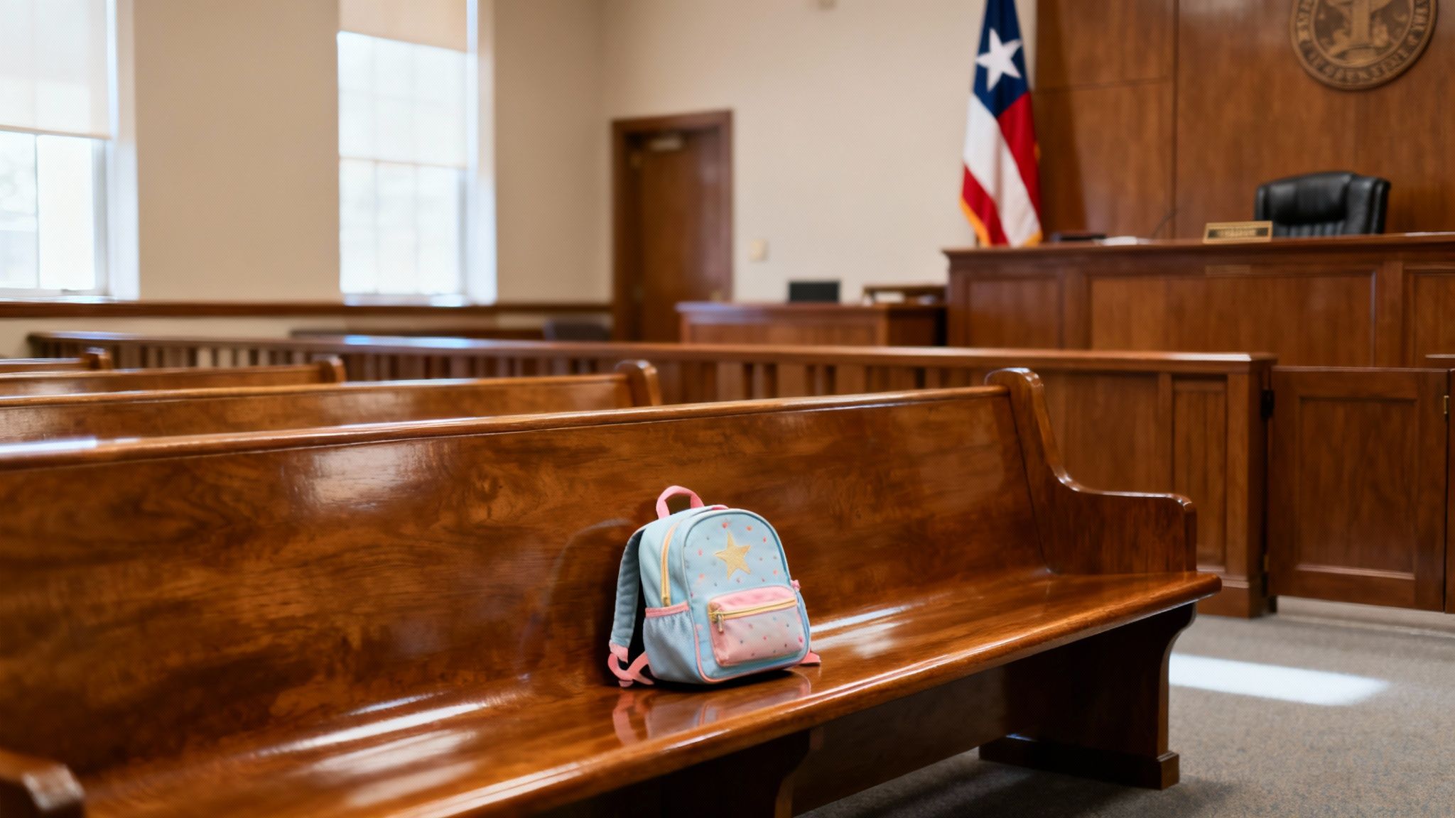A gavel resting on law books, symbolizing a Texas court's decision on parental alienation.