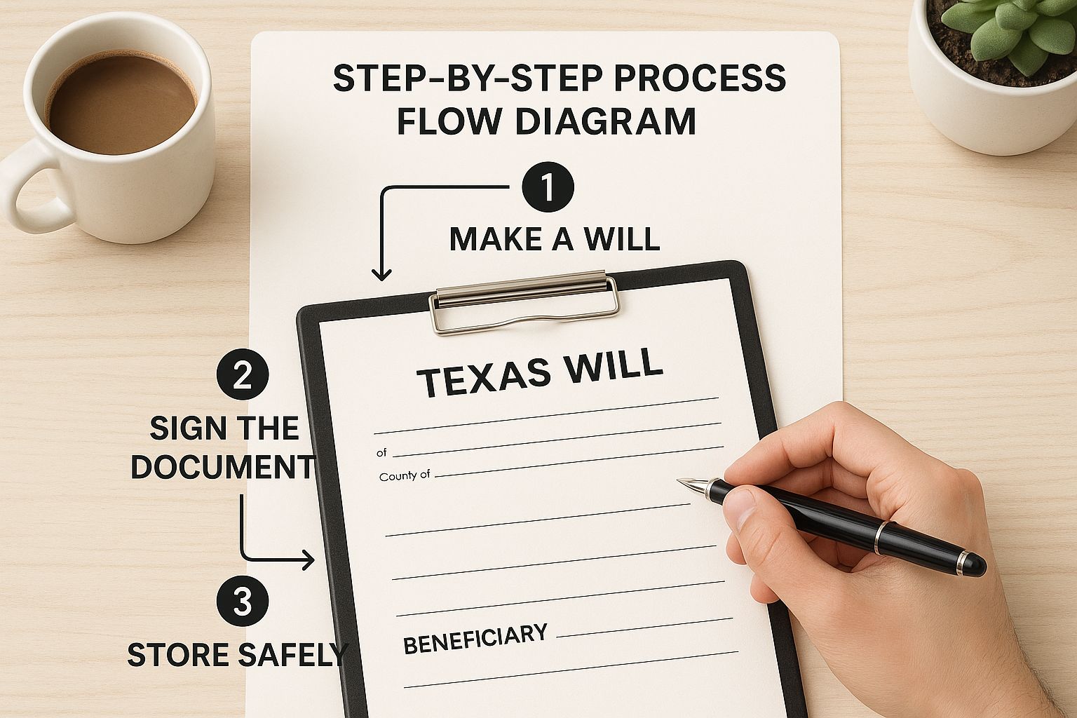 Infographic about will forms texas