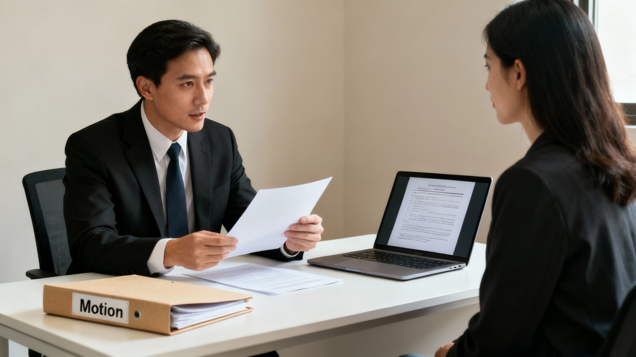A young adult sits with a supportive counselor, symbolizing a hopeful path forward.