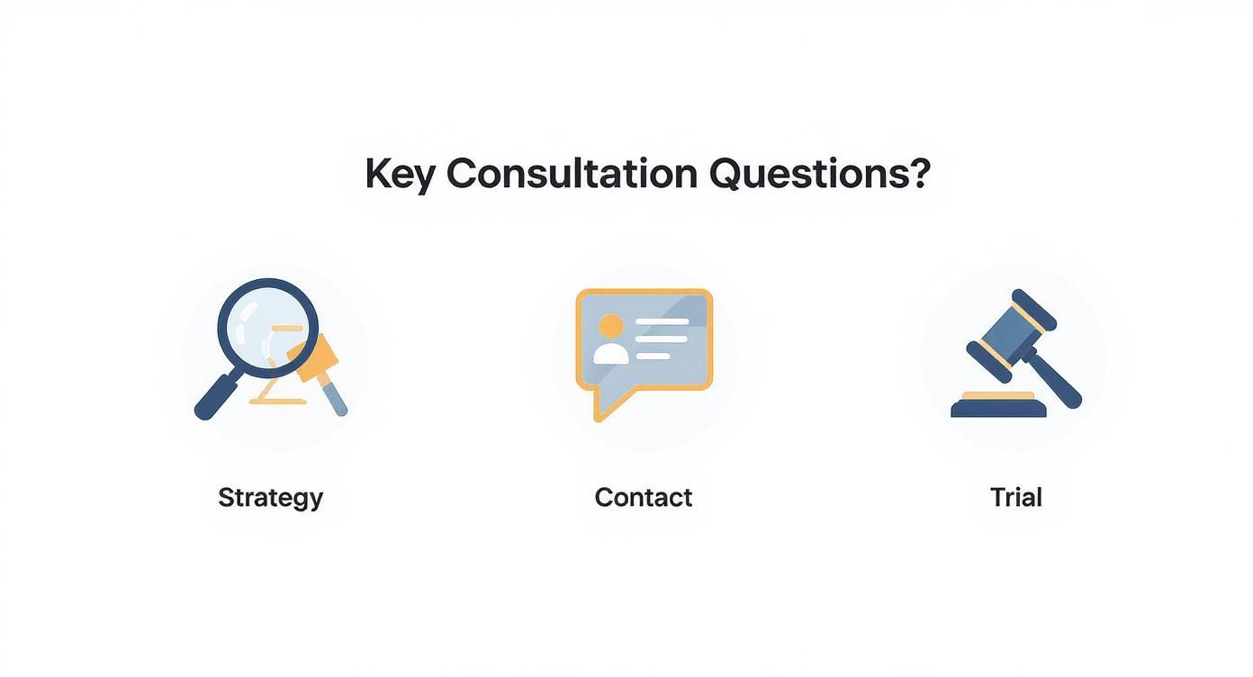 Infographic about how to choose a personal injury attorney