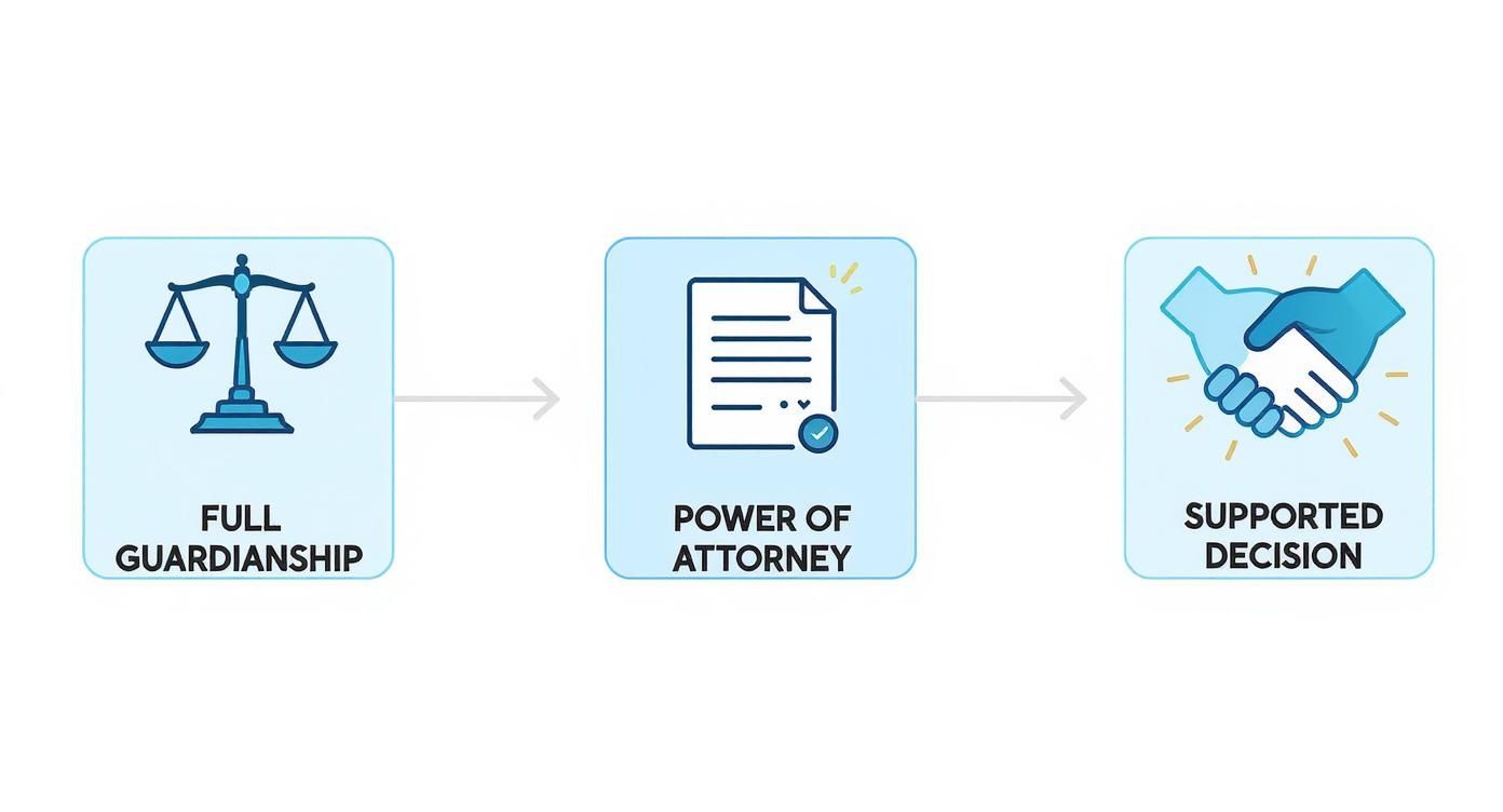 Infographic about guardianship attorney texas
