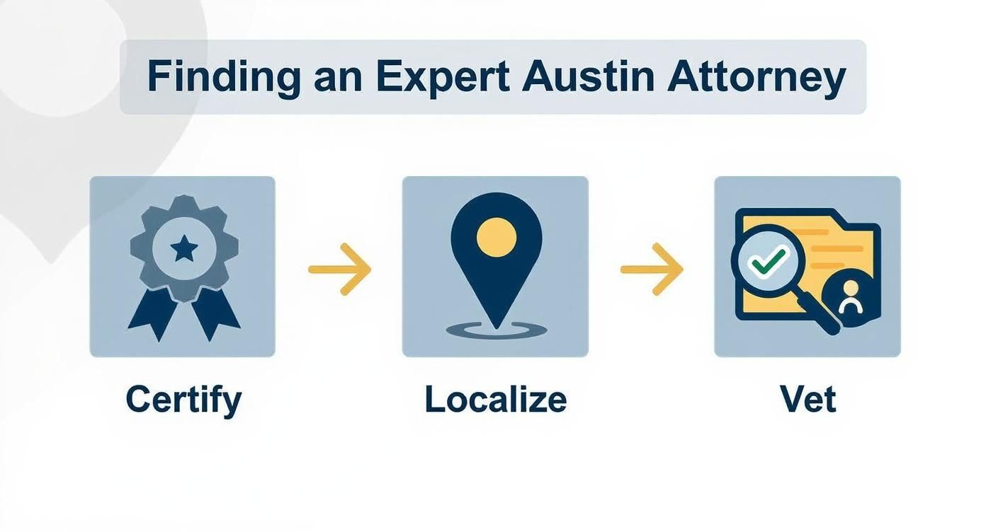 Infographic about best estate planning attorney austin