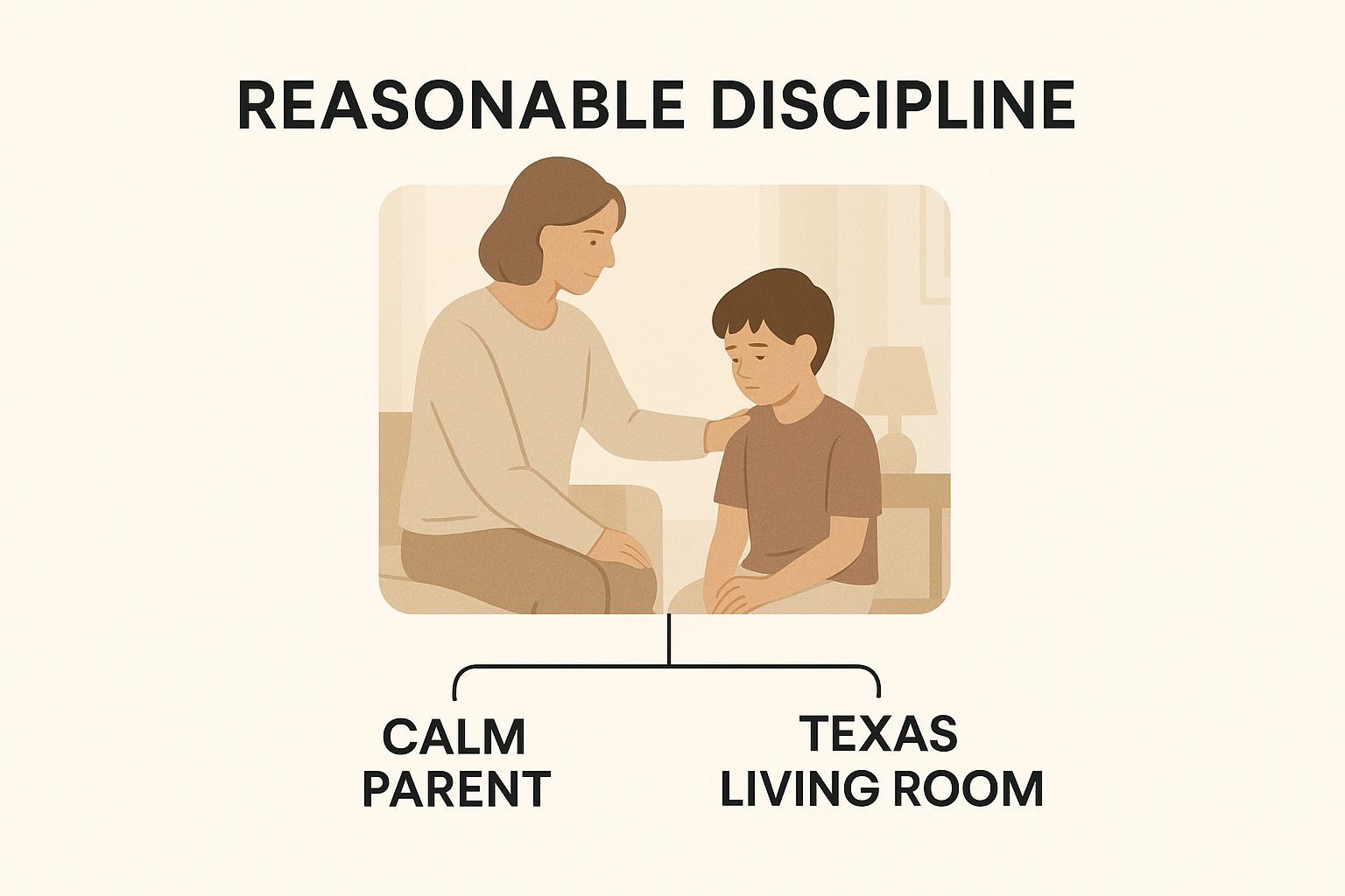 Infographic about is corporal punishment legal in texas