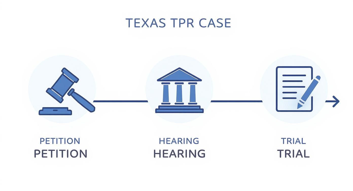 Infographic about termination of parental rights texas