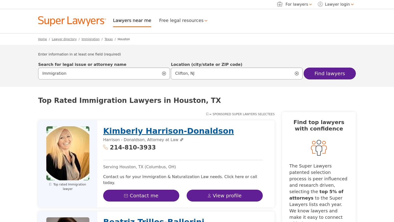 Super Lawyers – Abogados destacados en Houston