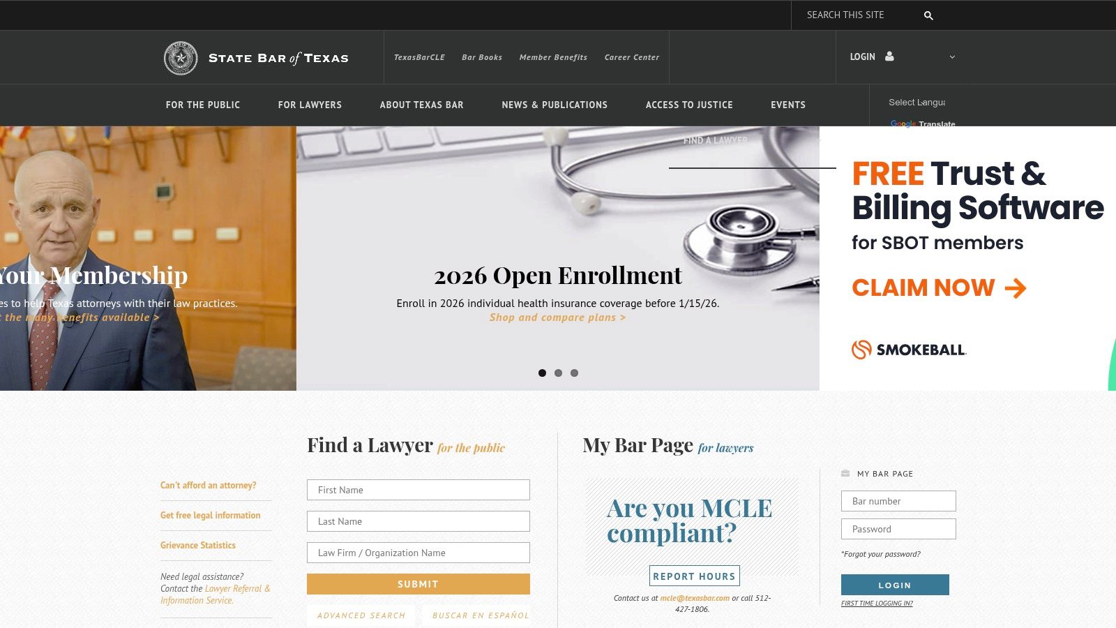 State Bar of Texas – Find a Lawyer & LRIS