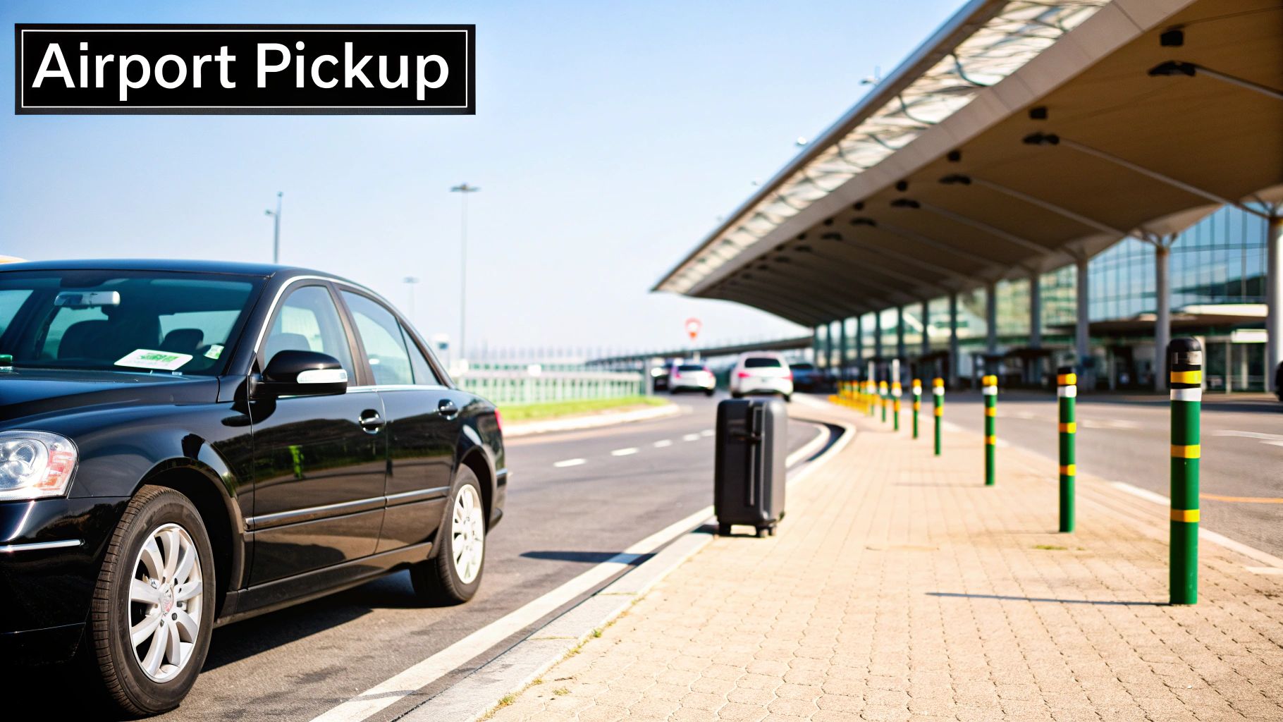A person paying for an airport transfer on their smartphone