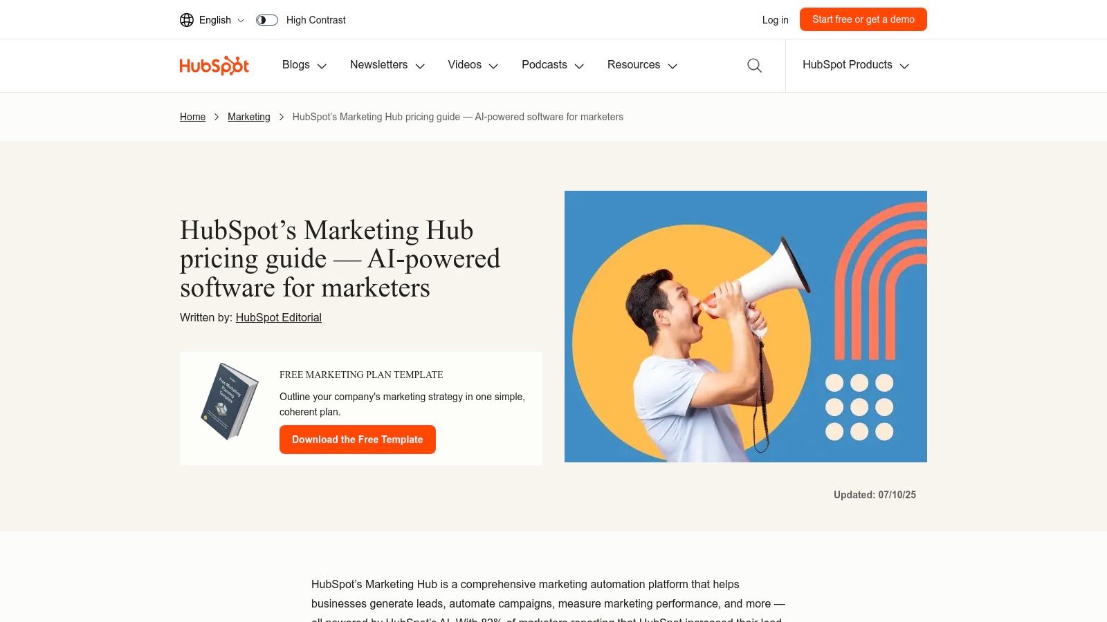 HubSpot Marketing Hub