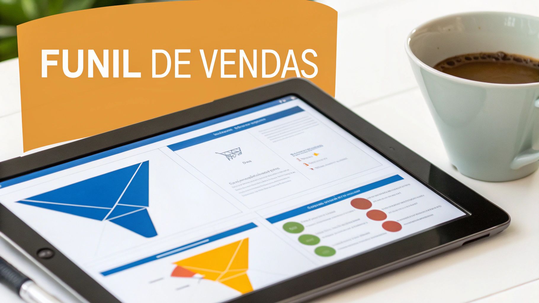 Especialista a planear um funil de vendas num quadro branco