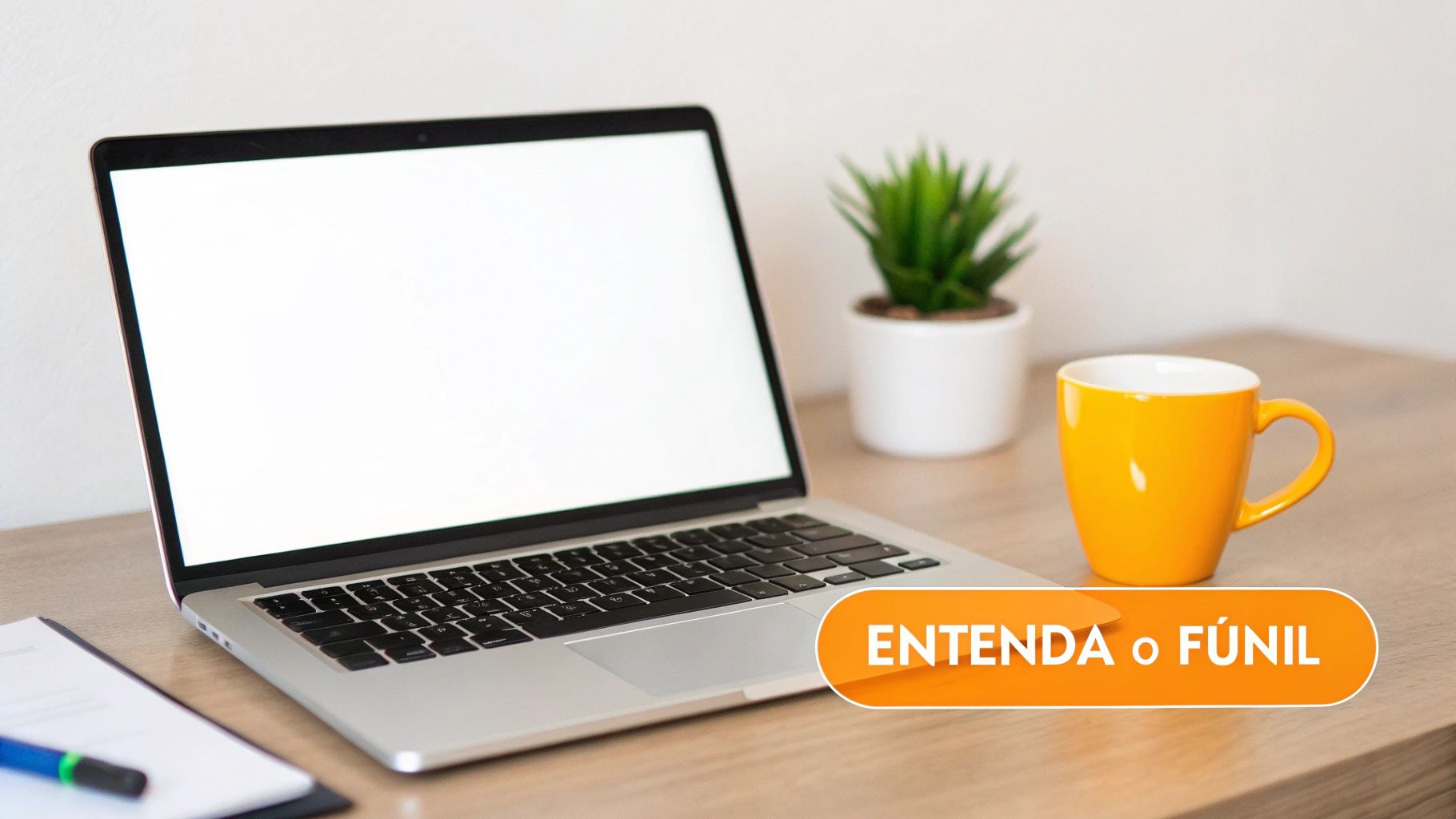 Homem a desenhar um funil de vendas numa lousa