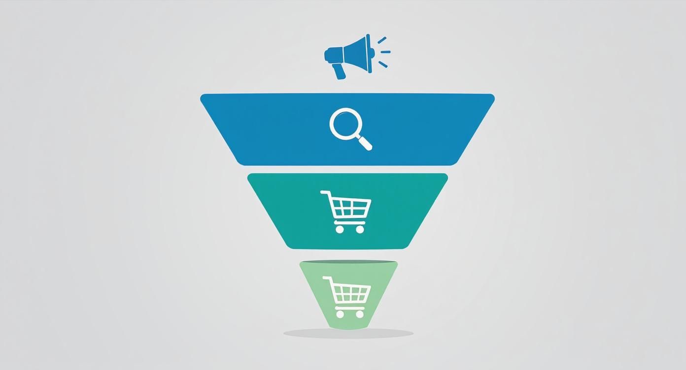 Infográfico sobre funil de vendas