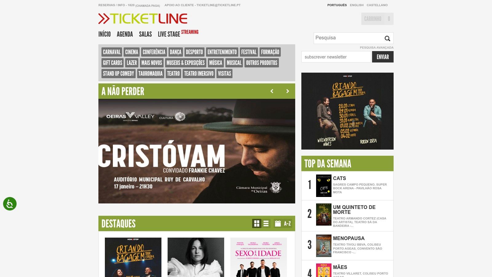 Ticketline / Ticketline Live Stage