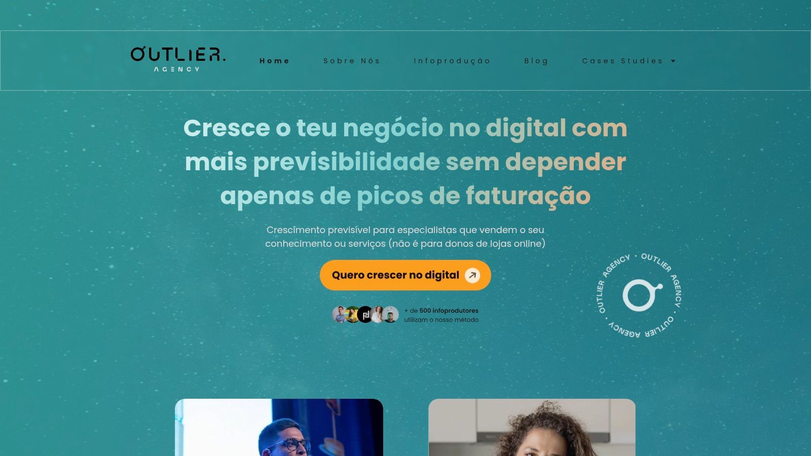 Outlier Agency a trabalhar numa estratégia de marketing digital para um cliente