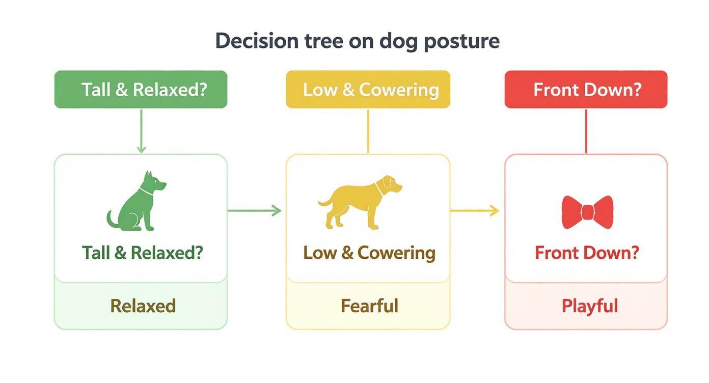 Infographic about how to read dog body language