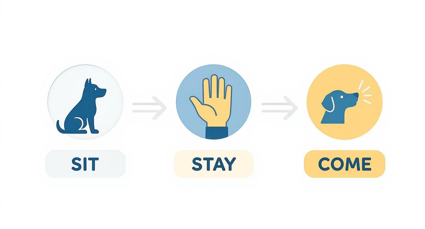 Infographic about how to train a puppy