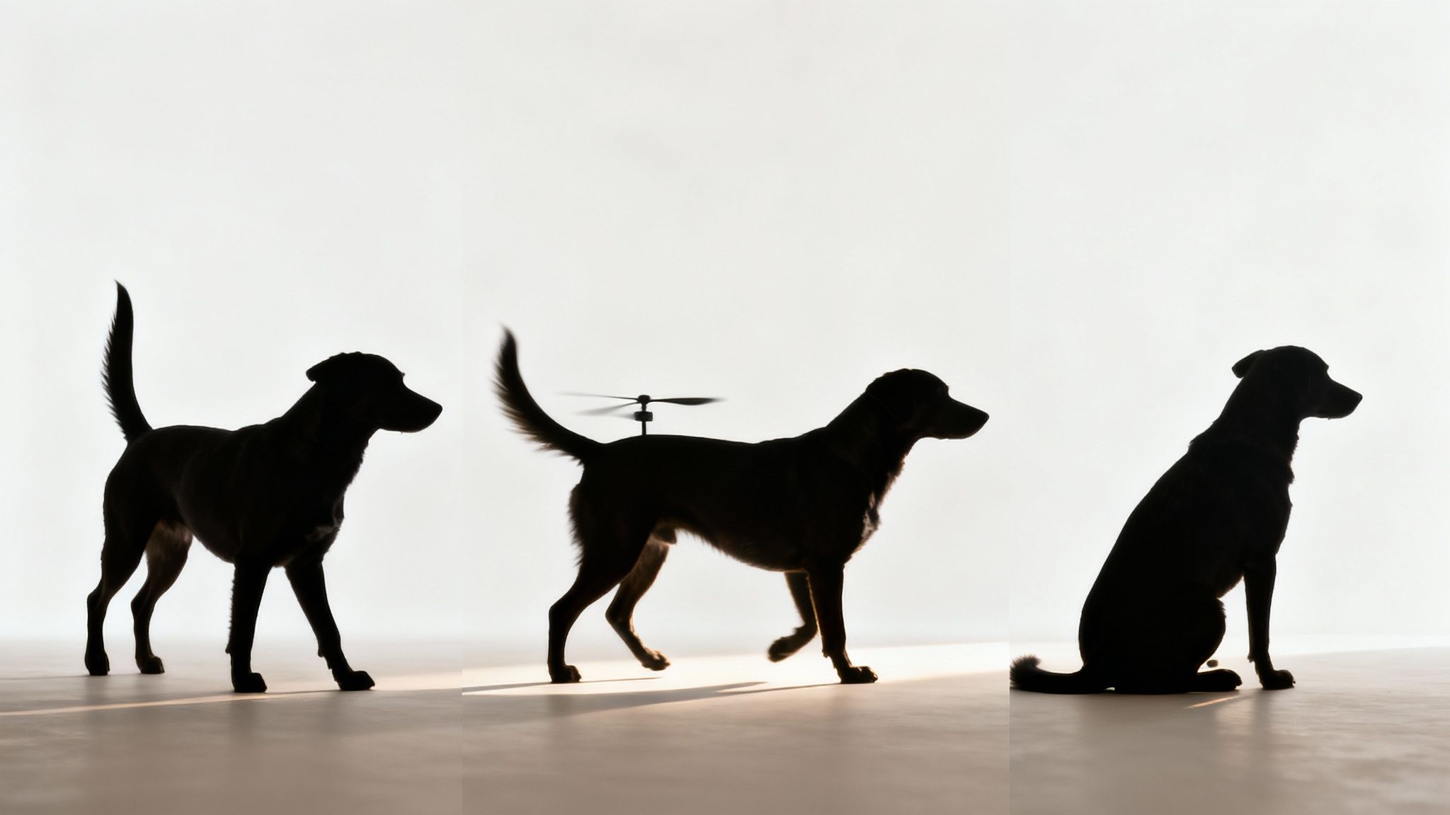 A golden retriever wagging its tail while holding a toy