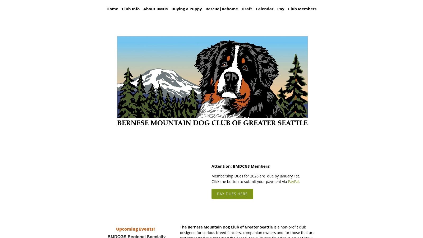 Bernese Mountain Dog Club of Greater Seattle (BMDCGS)