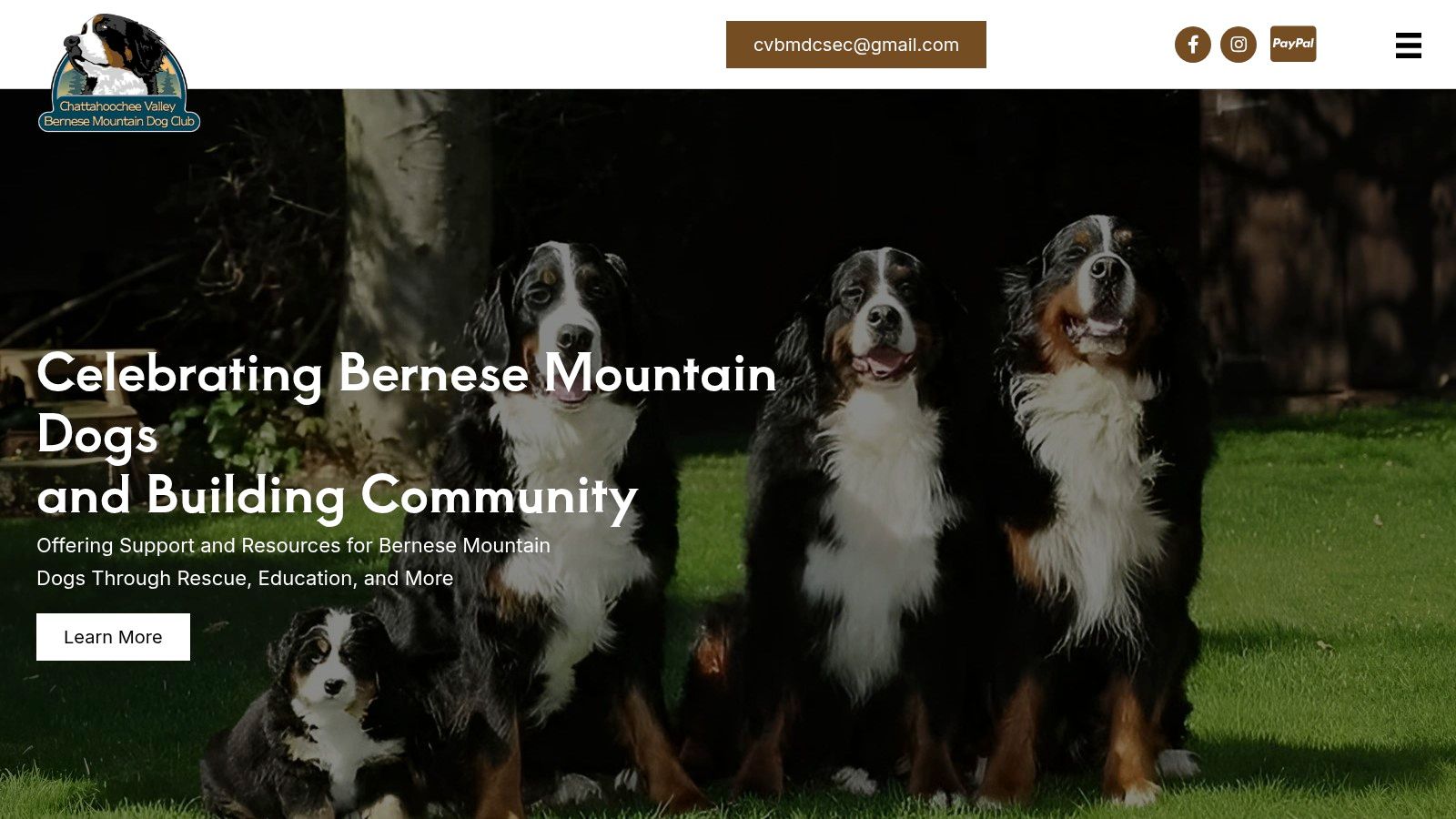 Chattahoochee Valley Bernese Mountain Dog Club (CVBMDC)