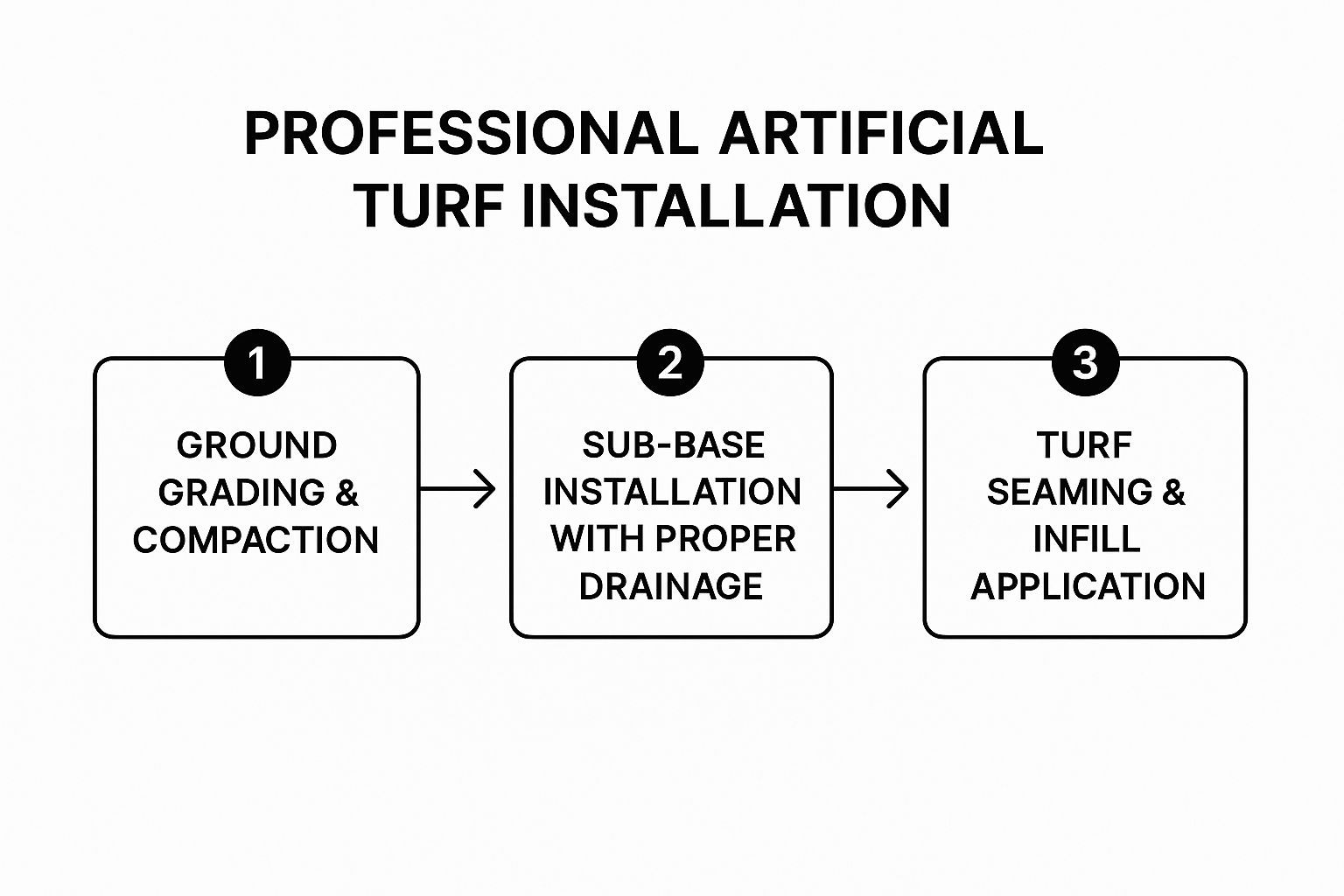Infographic about turf installer in taylor texas