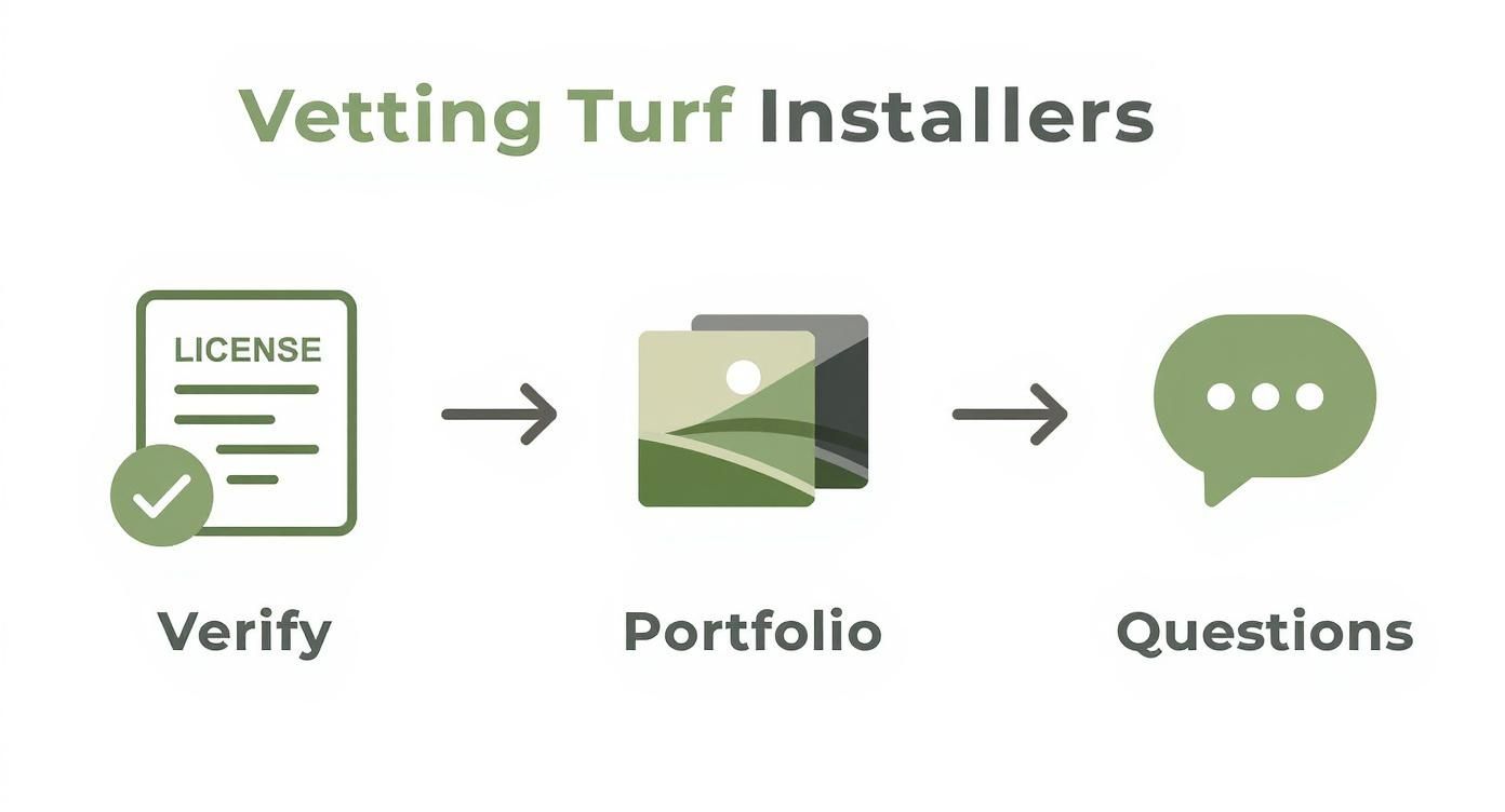 Infographic about turf installer in lakeway texas