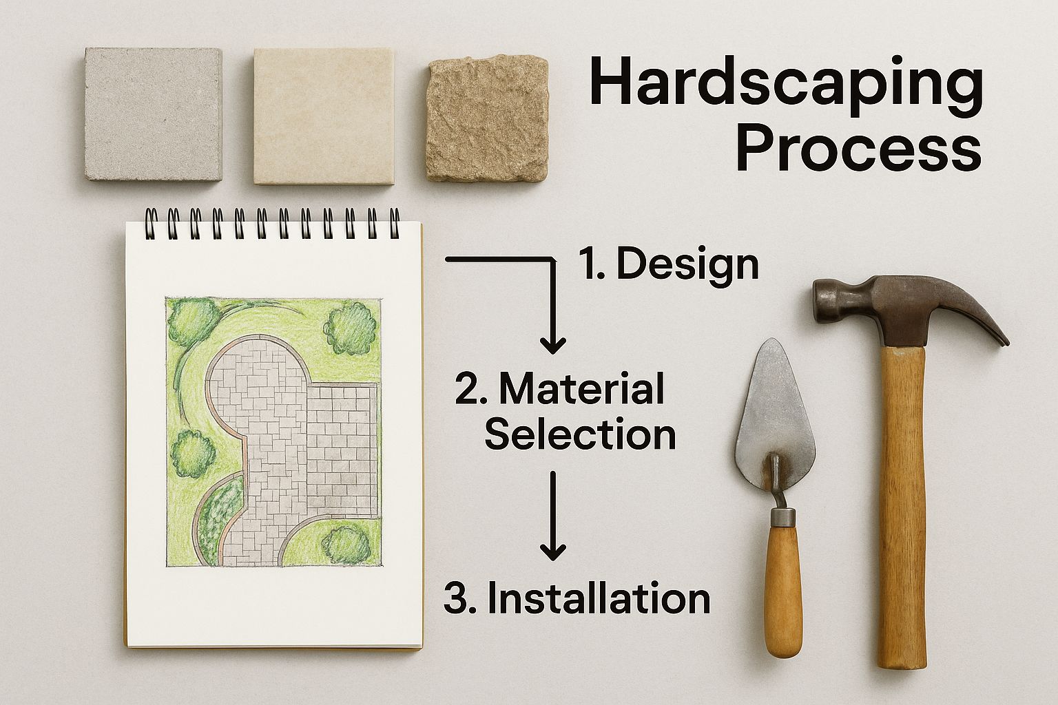 Infographic about hardscapers lakeway texas