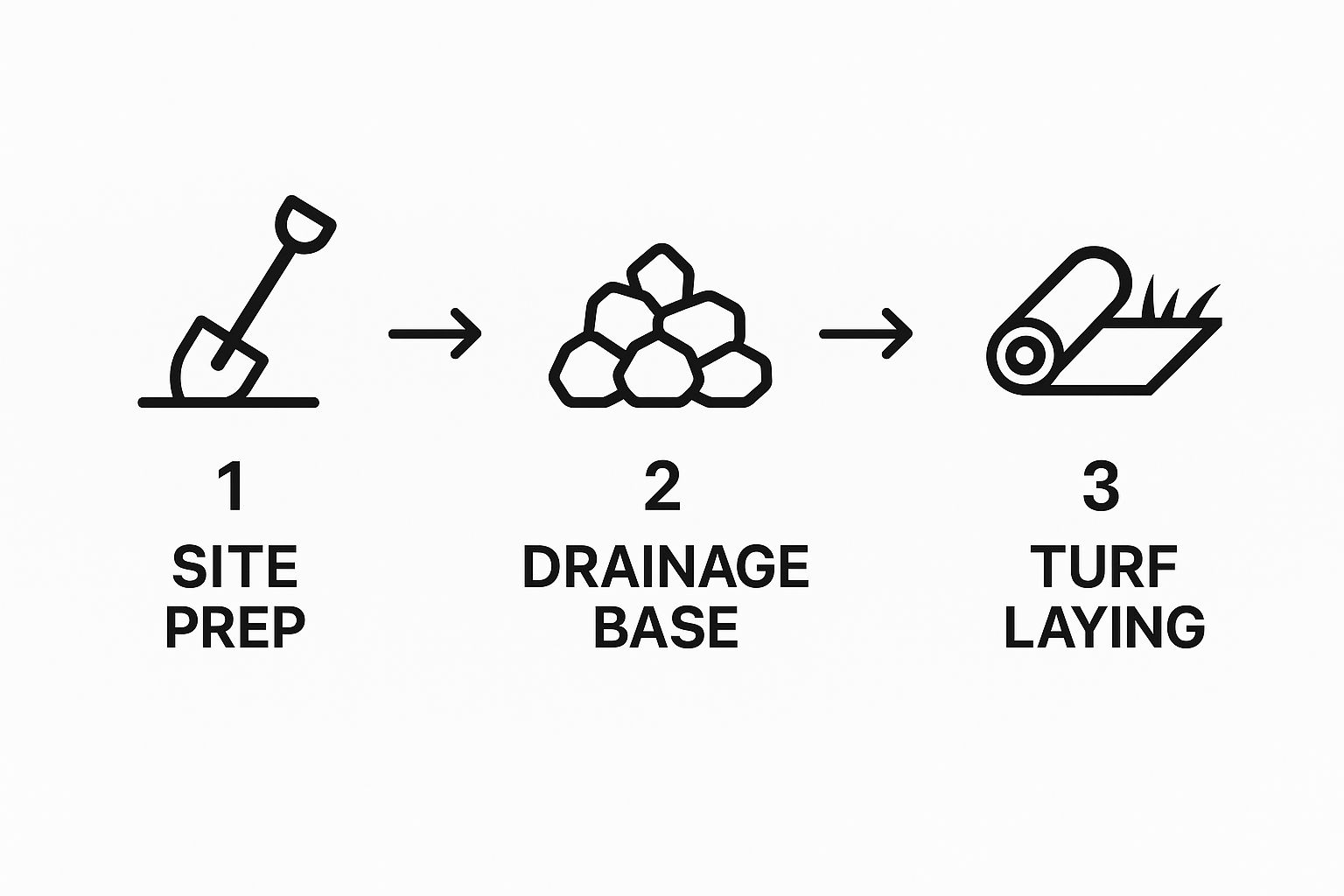 Infographic about turf installer in bastrop texas