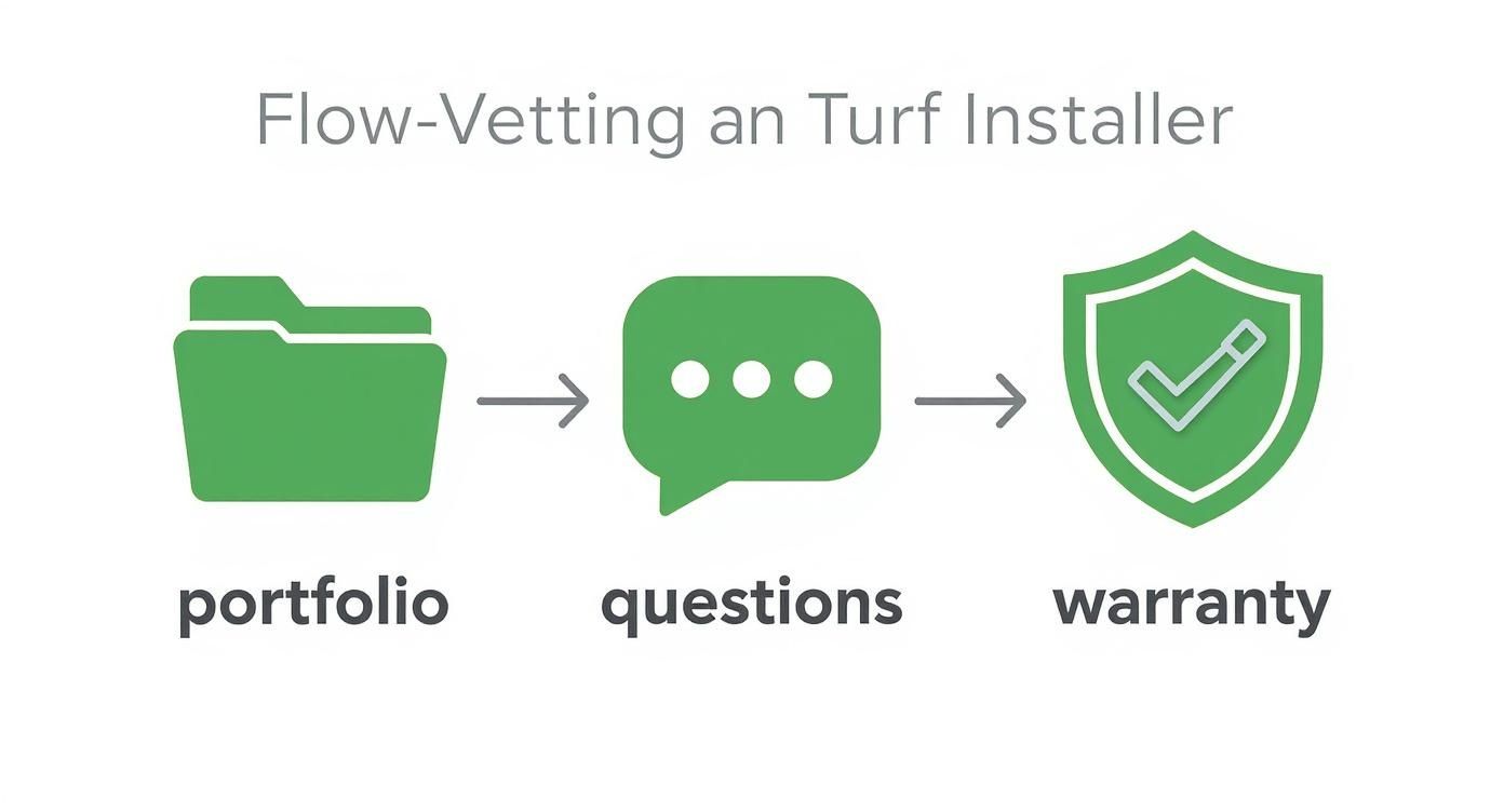 Infographic about turf installer in salado texas