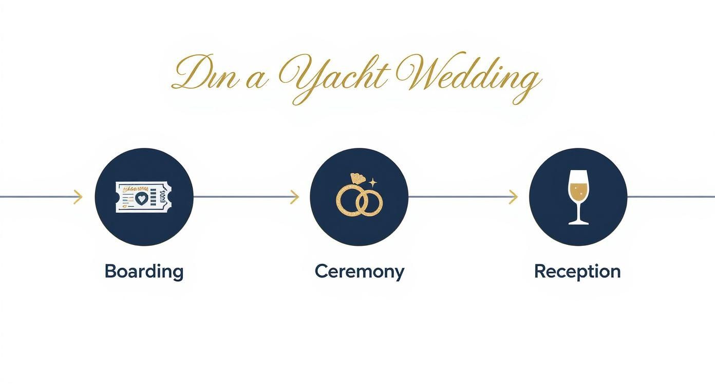 Infographic about rent a yacht for wedding