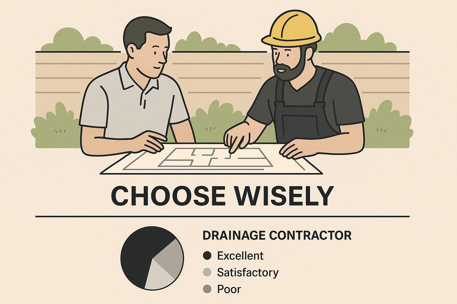 Infographic about drainage installer in leander texas