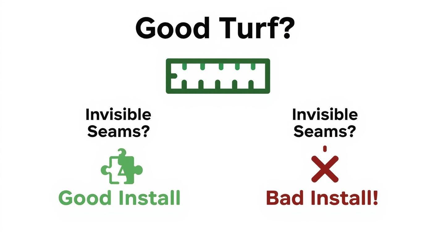 Infographic about turf installer in leander texas