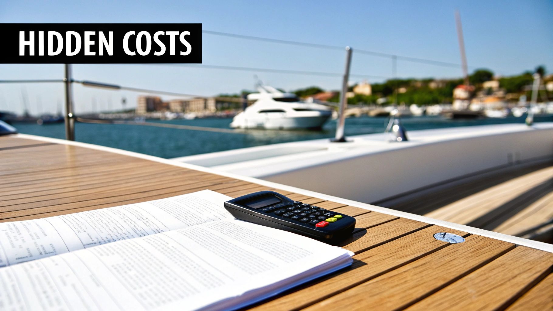 Couple enjoying a glass of wine on a yacht's sundeck