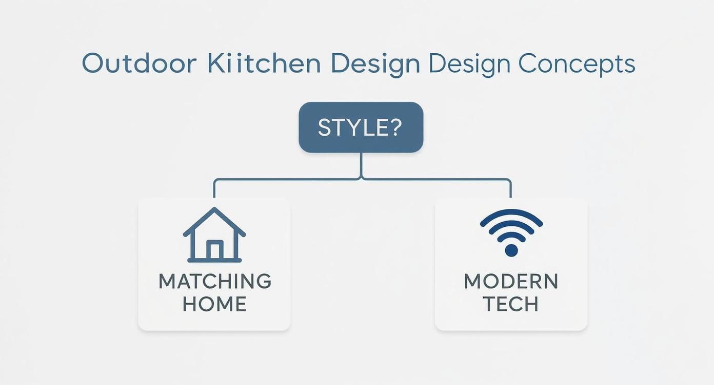 Infographic about outdoor kitchen installer in stiener ranch texas