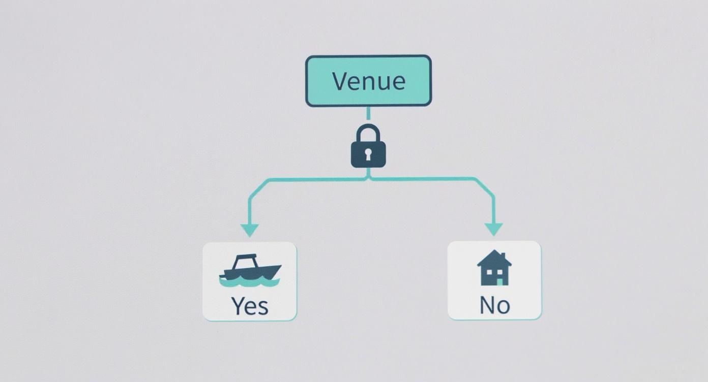 Infographic about pontoon boat with bar