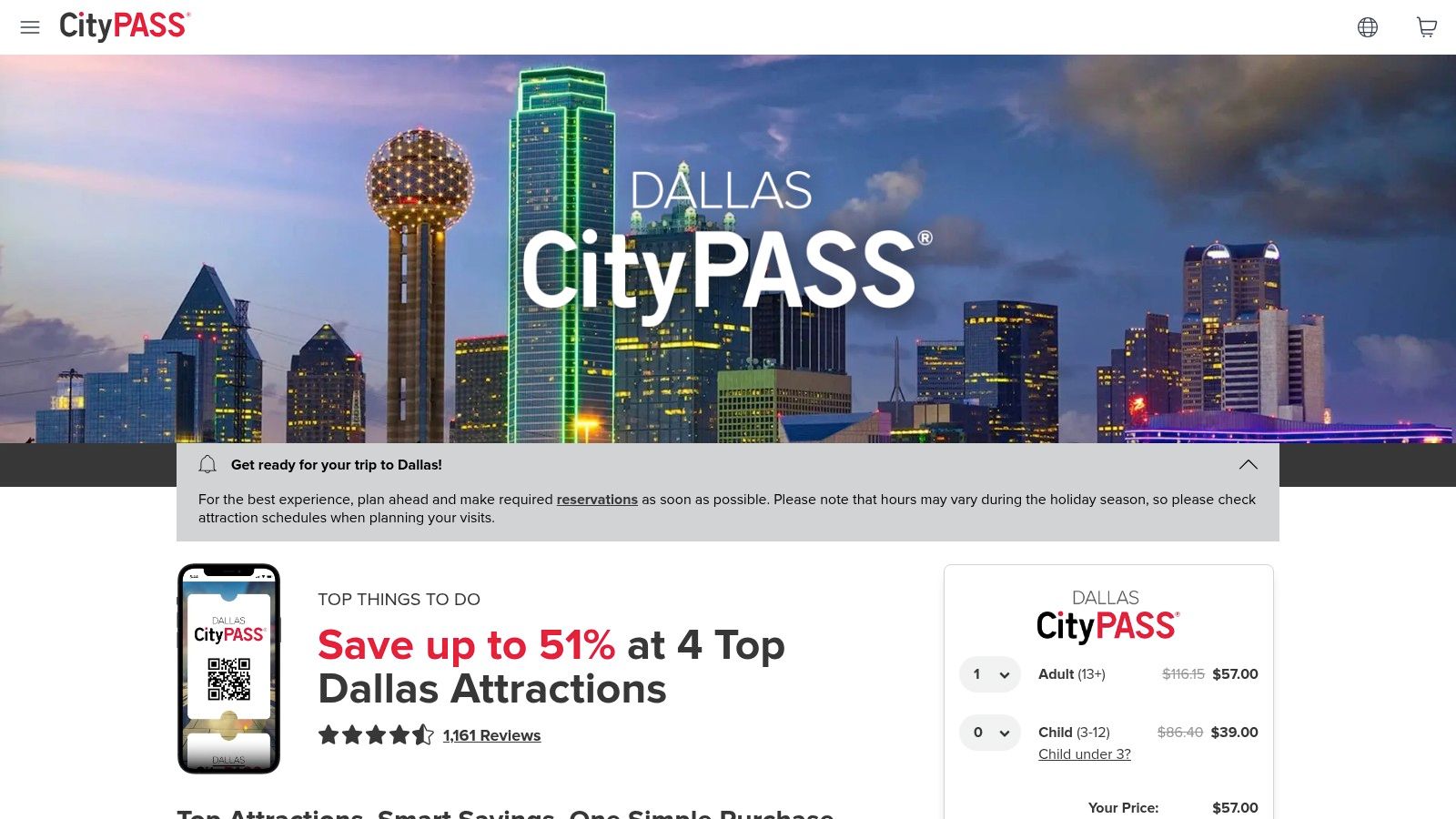 CityPASS (Dallas and Houston)