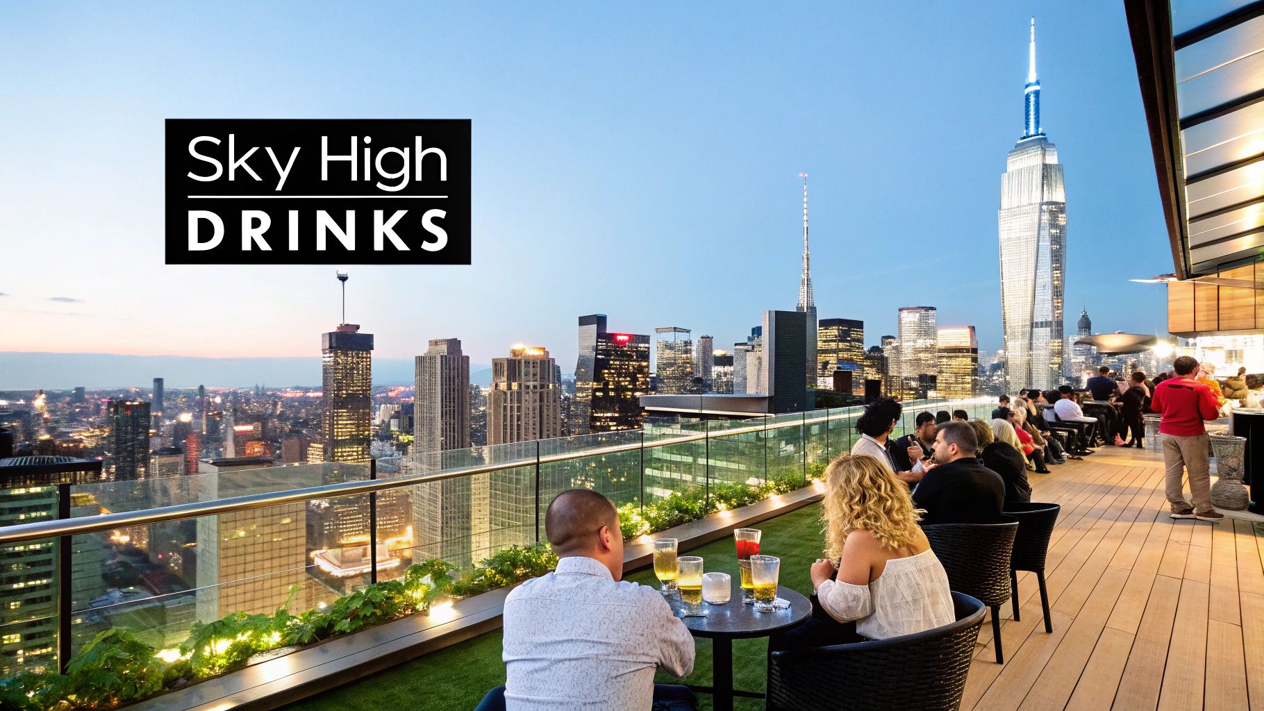 Sky Bar and Rooftop Scene