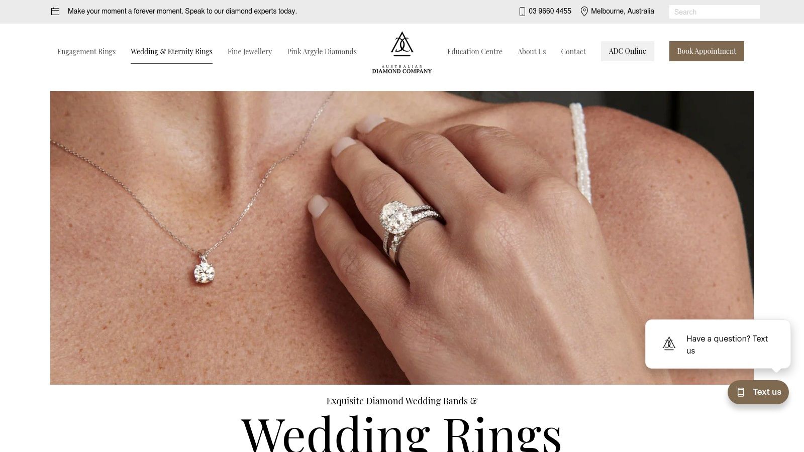 Diamond Wedding Bands & Rings Melbourne | Wedding Bands With Diamonds