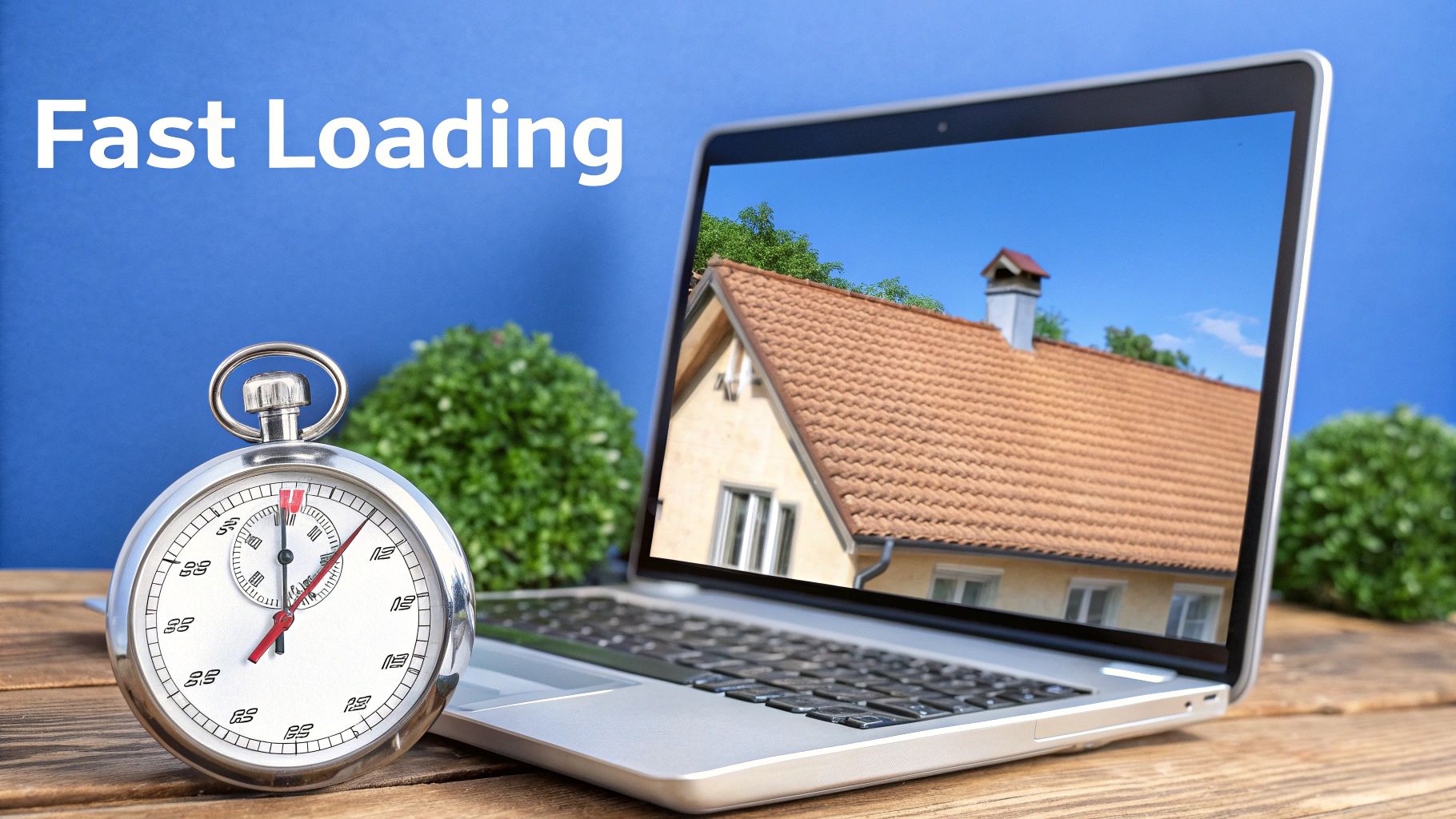 Image about roofing website design