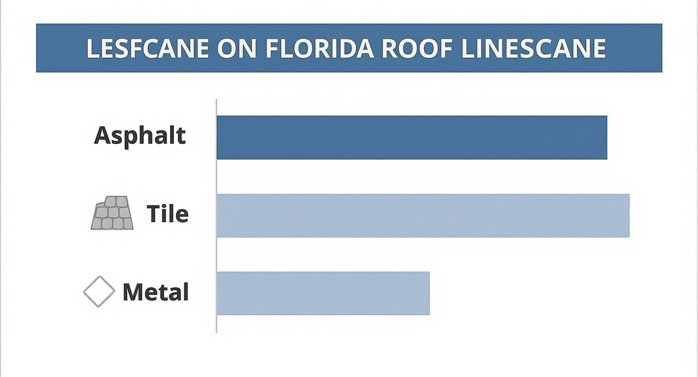 Infographic about how long do roofs last in florida