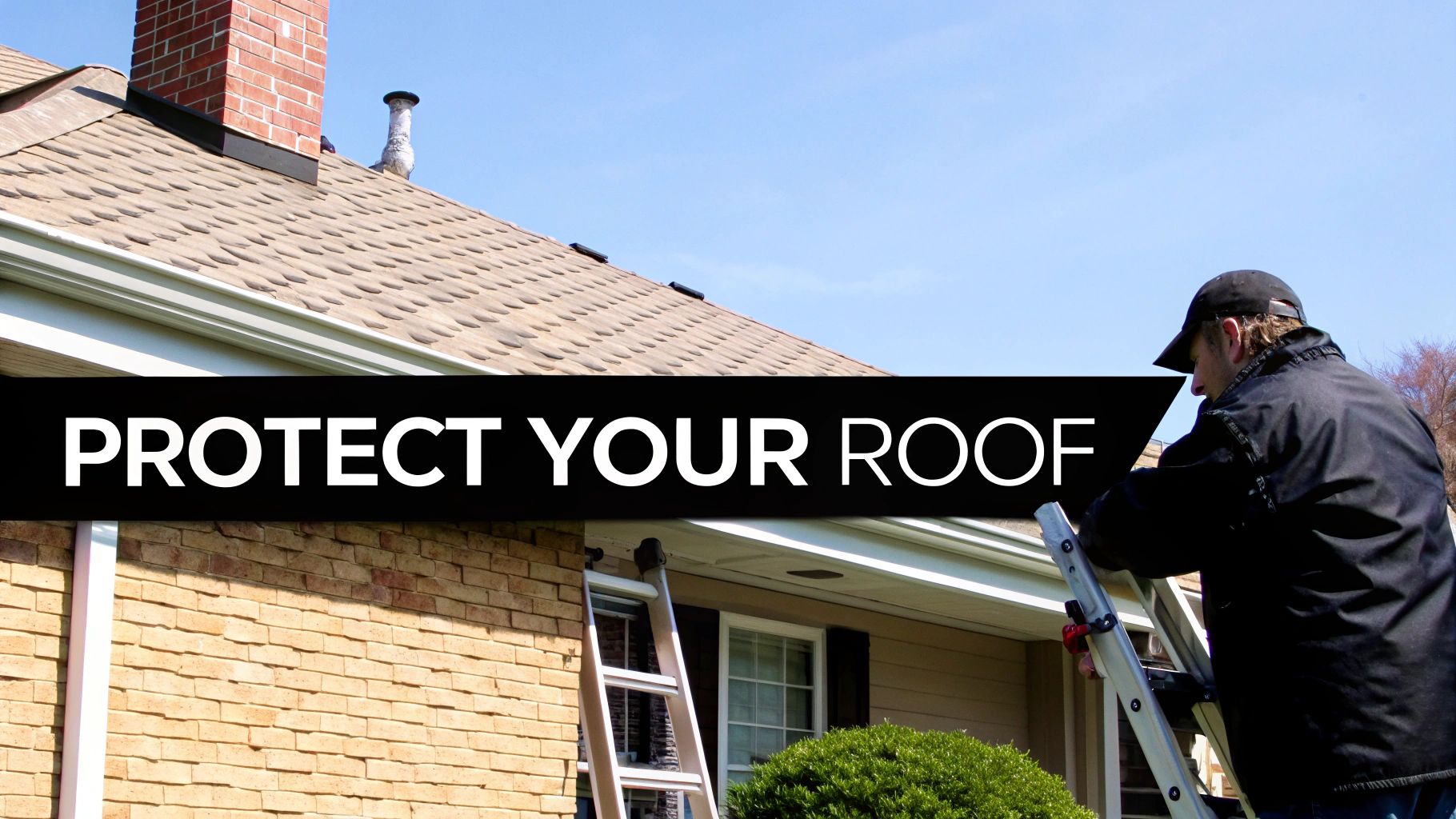 A well-maintained asphalt shingle roof in Clearwater, Florida.