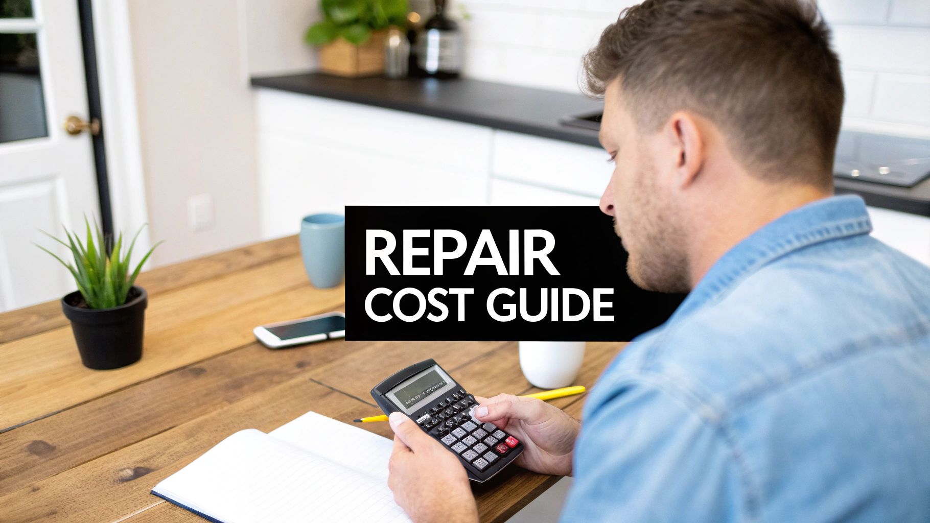 A roofing contractor discusses repair costs with a St. Petersburg homeowner.