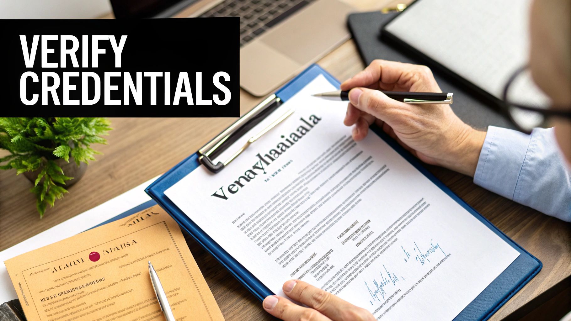 A close-up of a contractor's certificate of insurance.