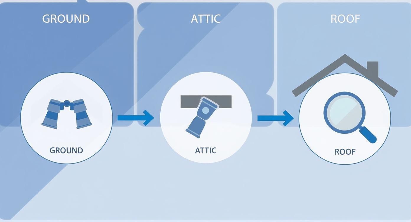 Infographic about roof leaking after rain Miami