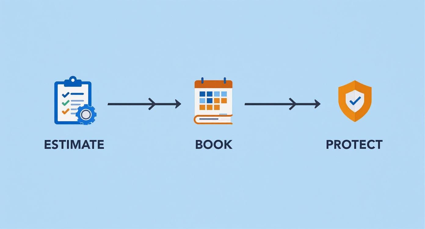 Infographic about how to prepare for a cross country move