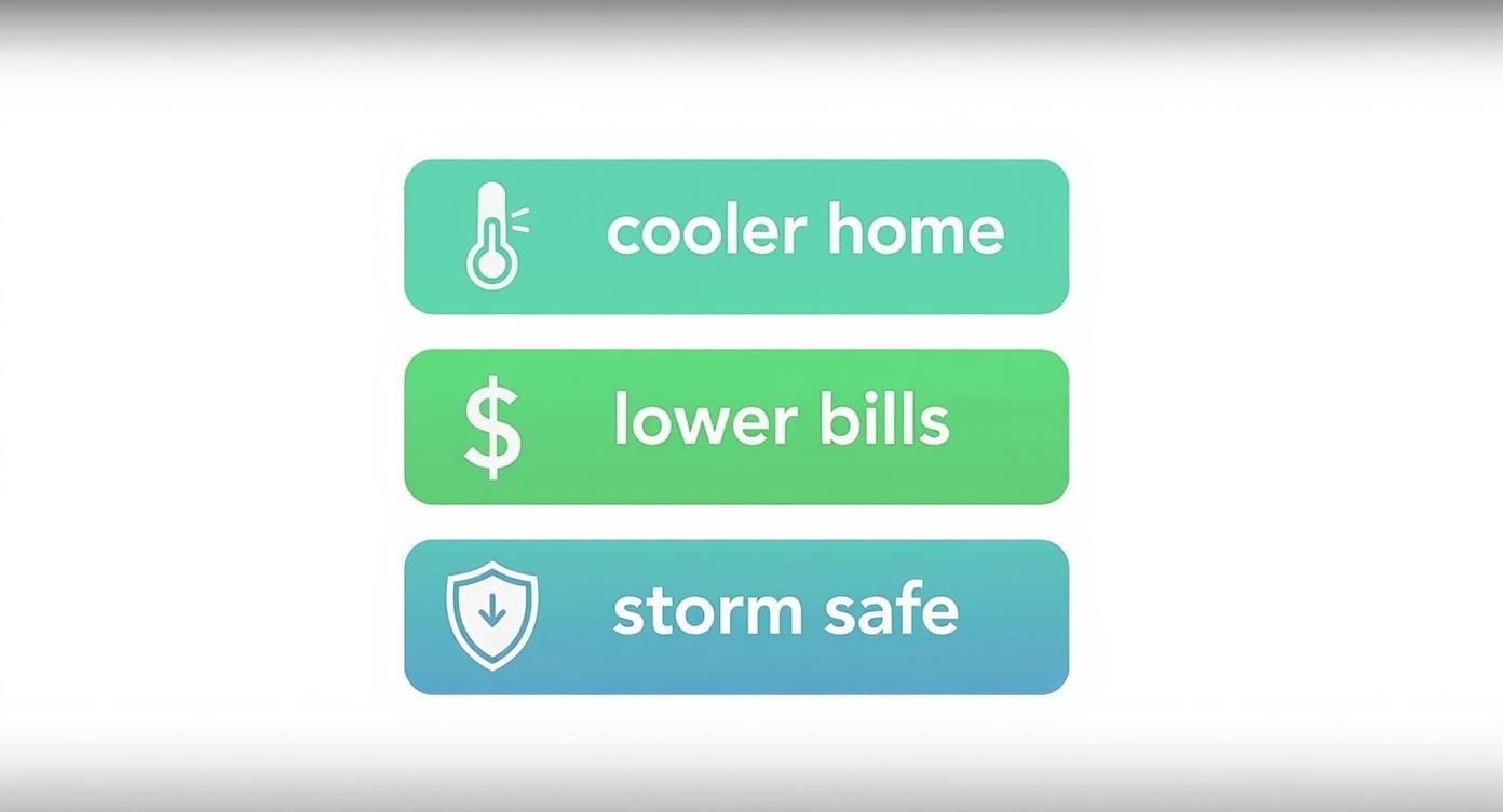 Infographic about Sustainable Roofing Materials in Orlando