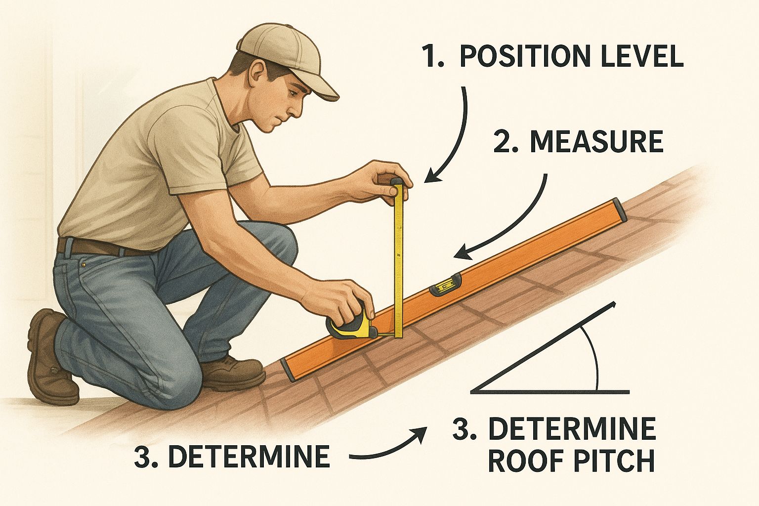 Infographic about roof pitch explained