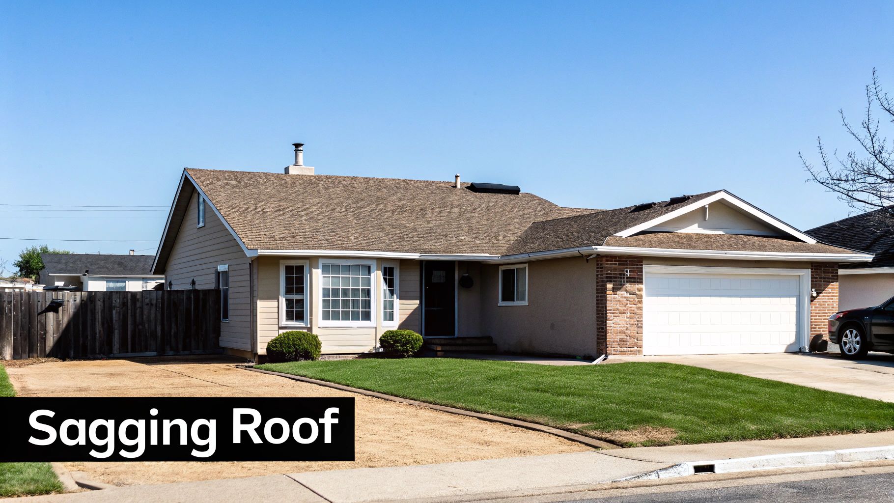 Sagging or Uneven Roof Line