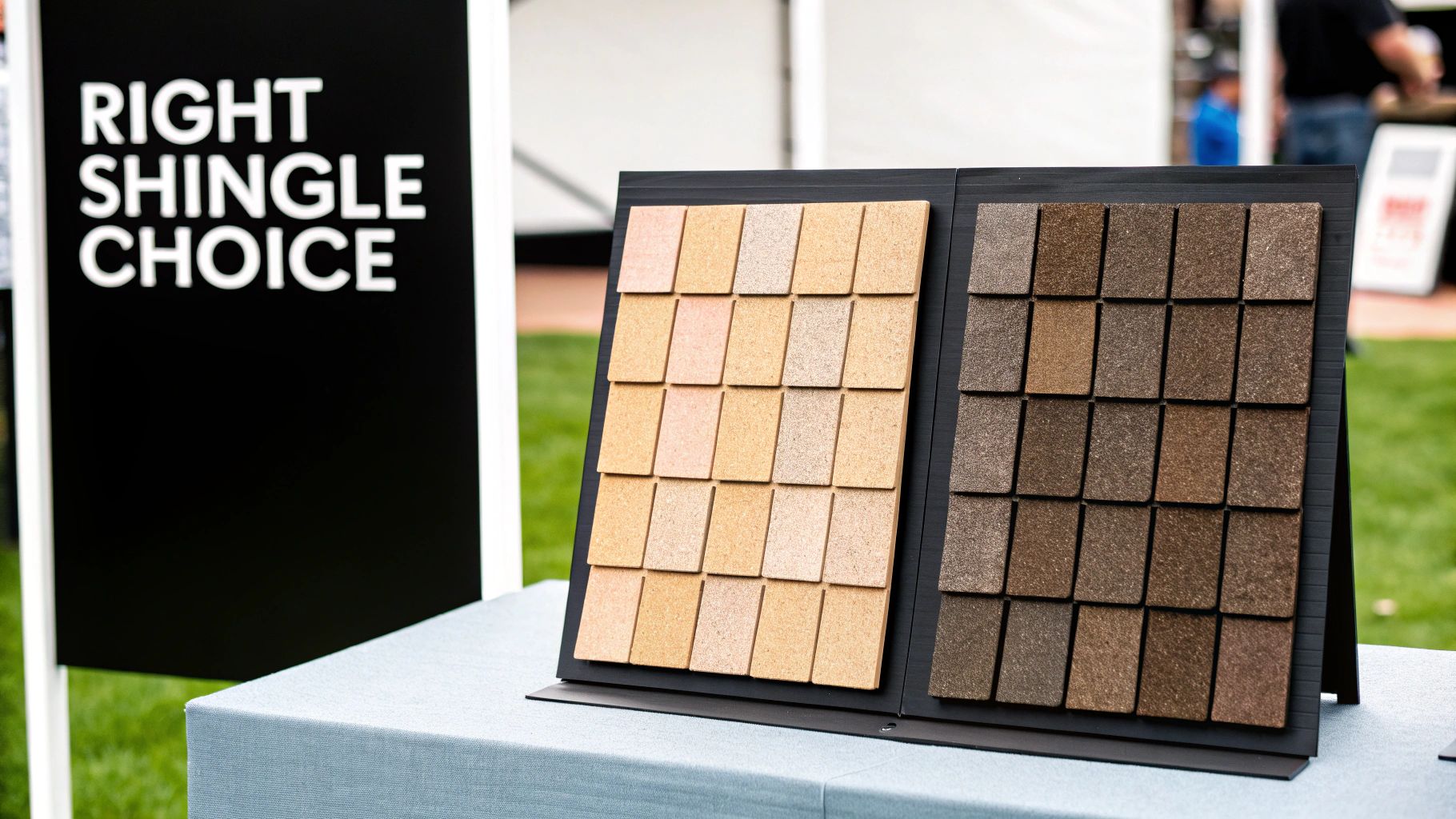 Asphalt shingles on a residential roof in Clearwater